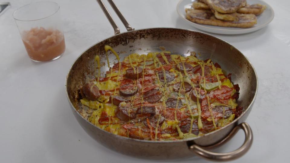 justin's hot dog frittata