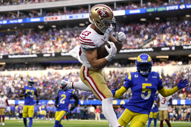 Christian McCaffrey Throws, Catches, and Runs for Touchdowns in 49ers 31-14  Rout of Rams – NBC Los Angeles