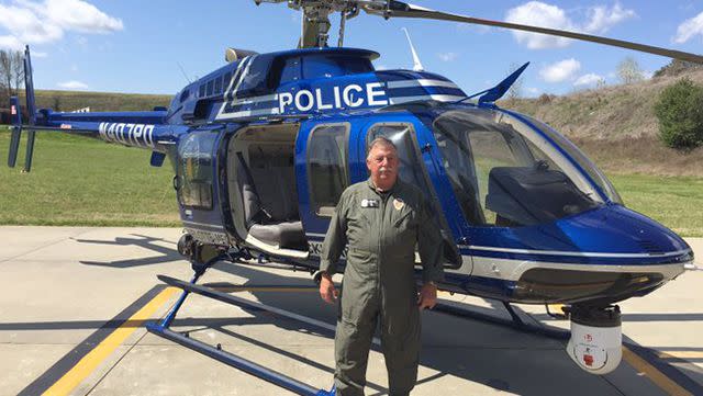 Officer Phil Hollifield, a CMPD pilot since 1967, was presented with the Wright Brothers Master Pilot Award.