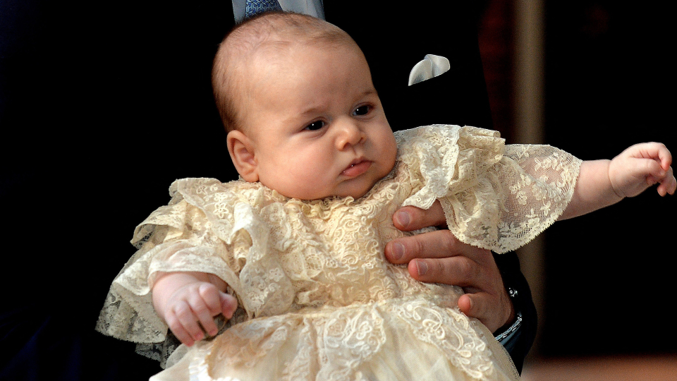 Dressed up for his christening