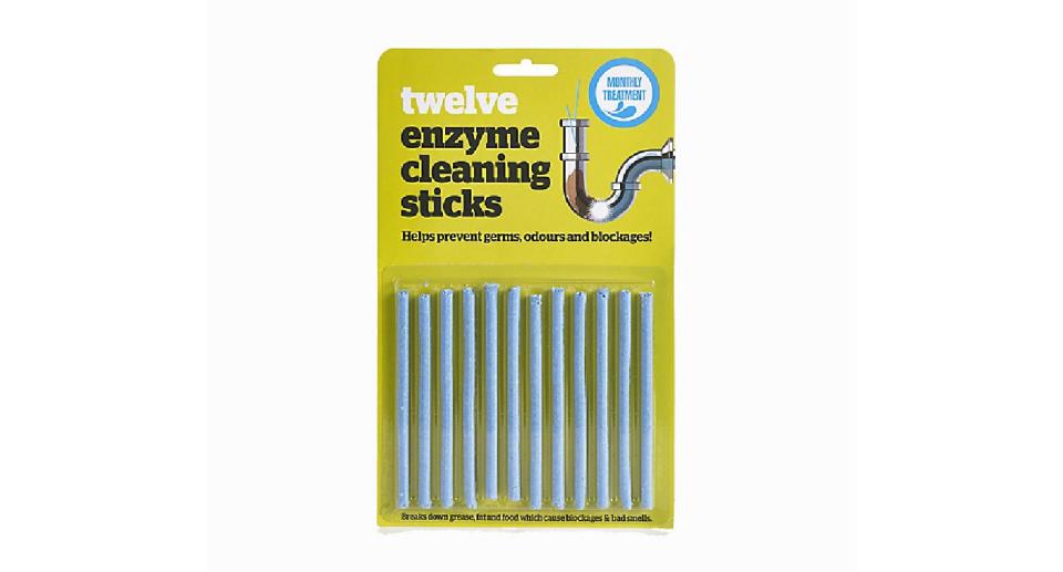 12 Drain Maintain Enzyme Cleaning Plughole Sticks (Lakeland)