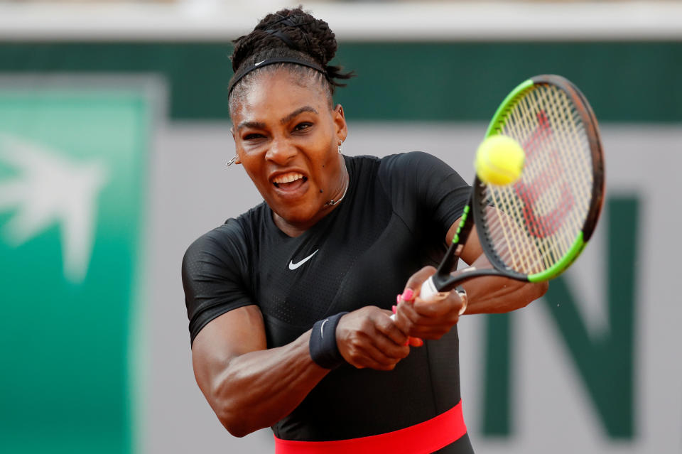 Tennis – French Open – Roland Garros, Paris, France – June 2, 2018 Serena Williams of the U.S. in action during her third round match against Germany’s Julia Goerges REUTERS/Gonzalo Fuentes