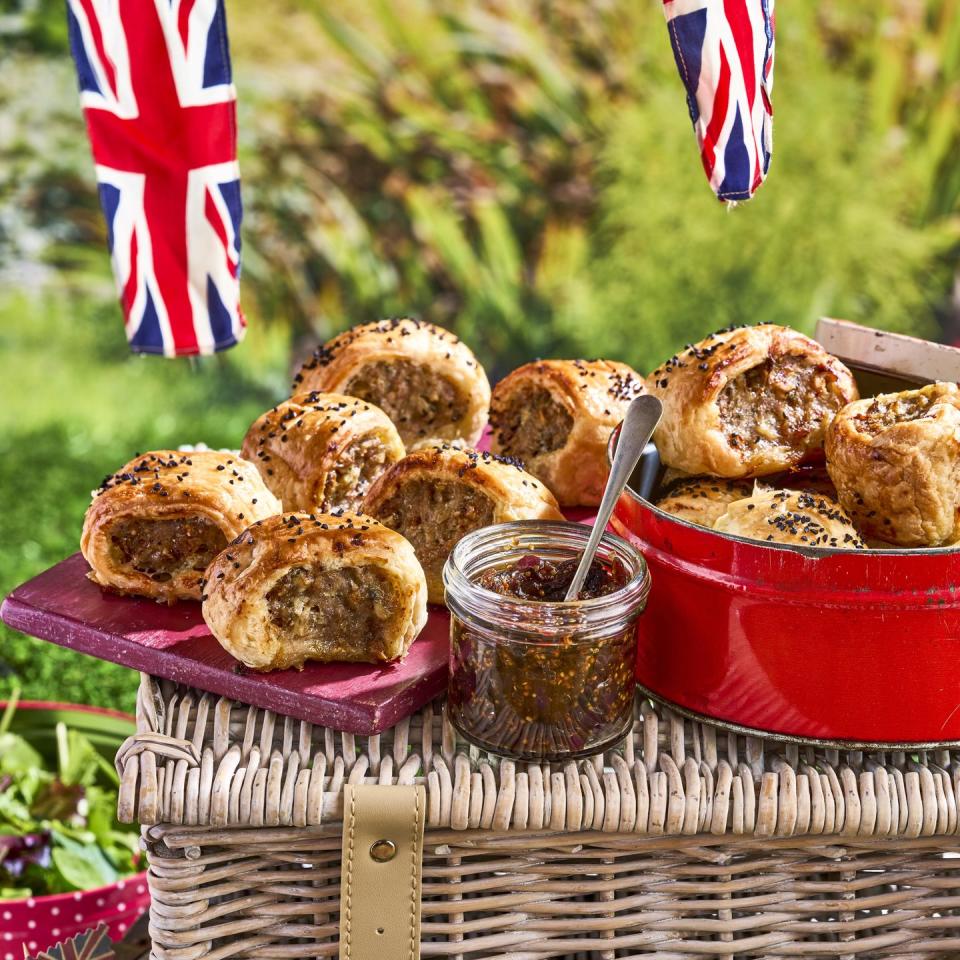 Pork, Stilton and Walnut Sausage Rolls