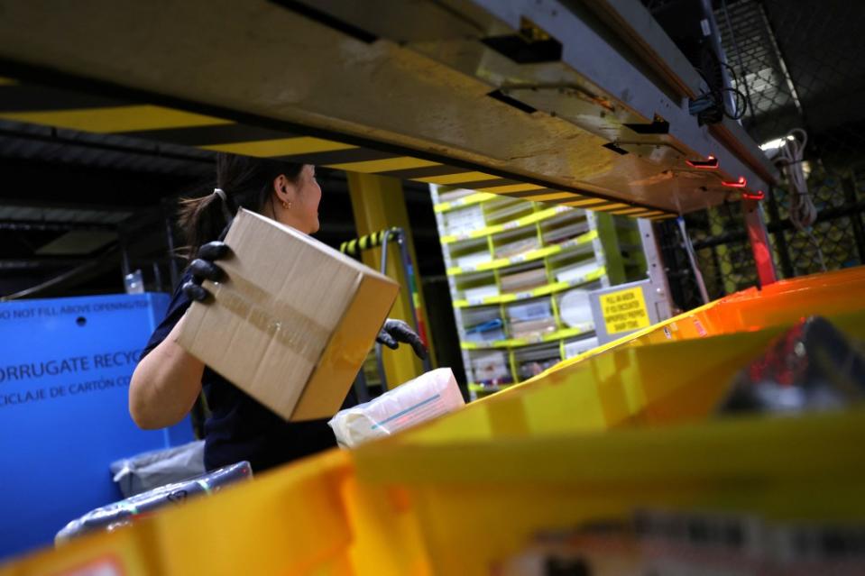 Worker advocates have criticized conditions at Amazon fulfillment centers like the one seen above in Robbinsville, NJ. REUTERS