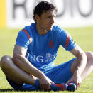 Nom: Mark van Bommel<br>Poste: Milieu<br>Date de naissance (Âge): 22/04/1977 (35)<br>Numéro: 6<br>Club: Milan (Italie ITA)