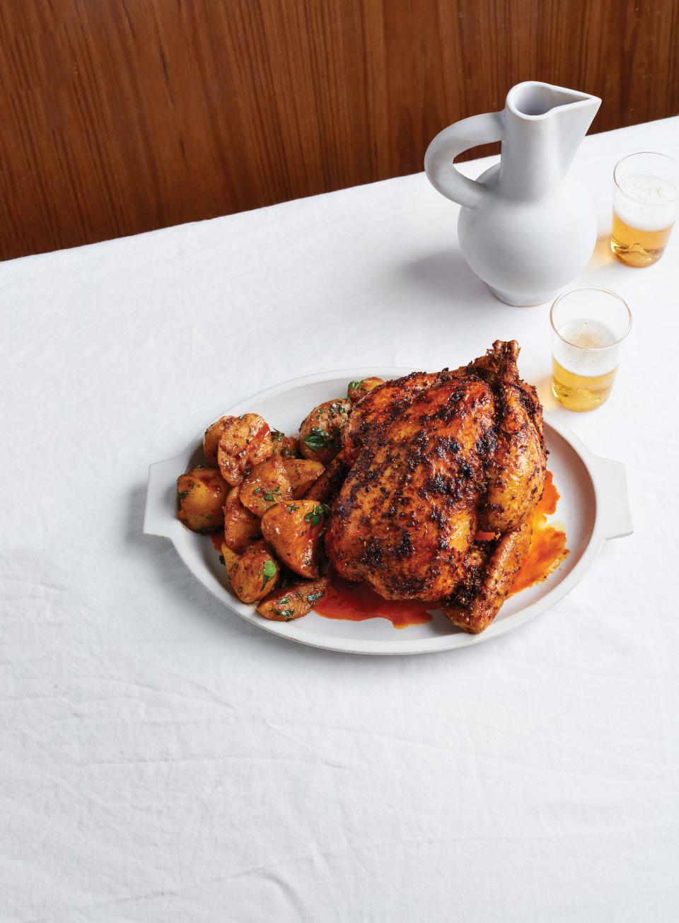 Chile-and-Citrus–Rubbed Chicken with Potatoes