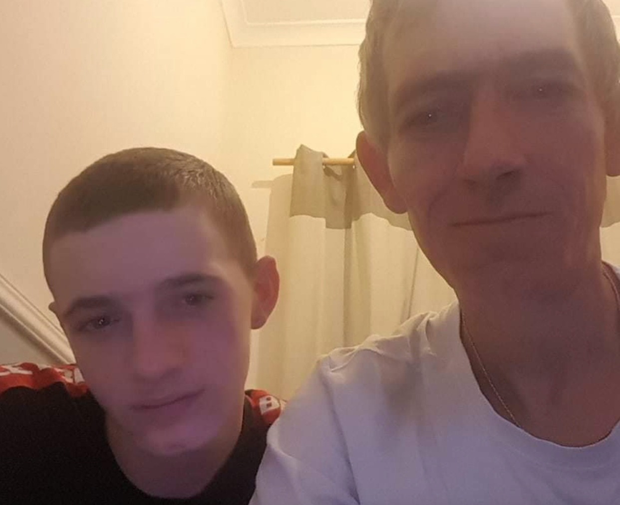 Lewis Daines (l) and dad Dean Jones (r) died in a hit-and-run crash while they were cycling close to their home. (South Yorkshire Police)