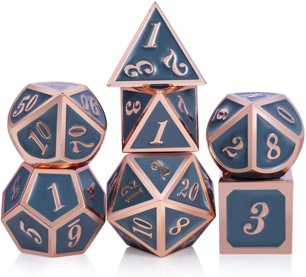 DND Copper Table Game Dice Set