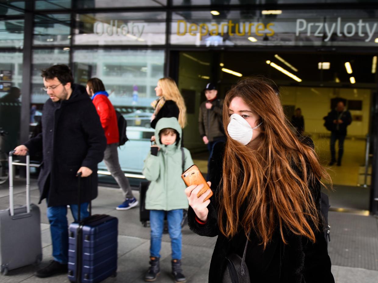 Krakow, Poland airport, coronavirus screening