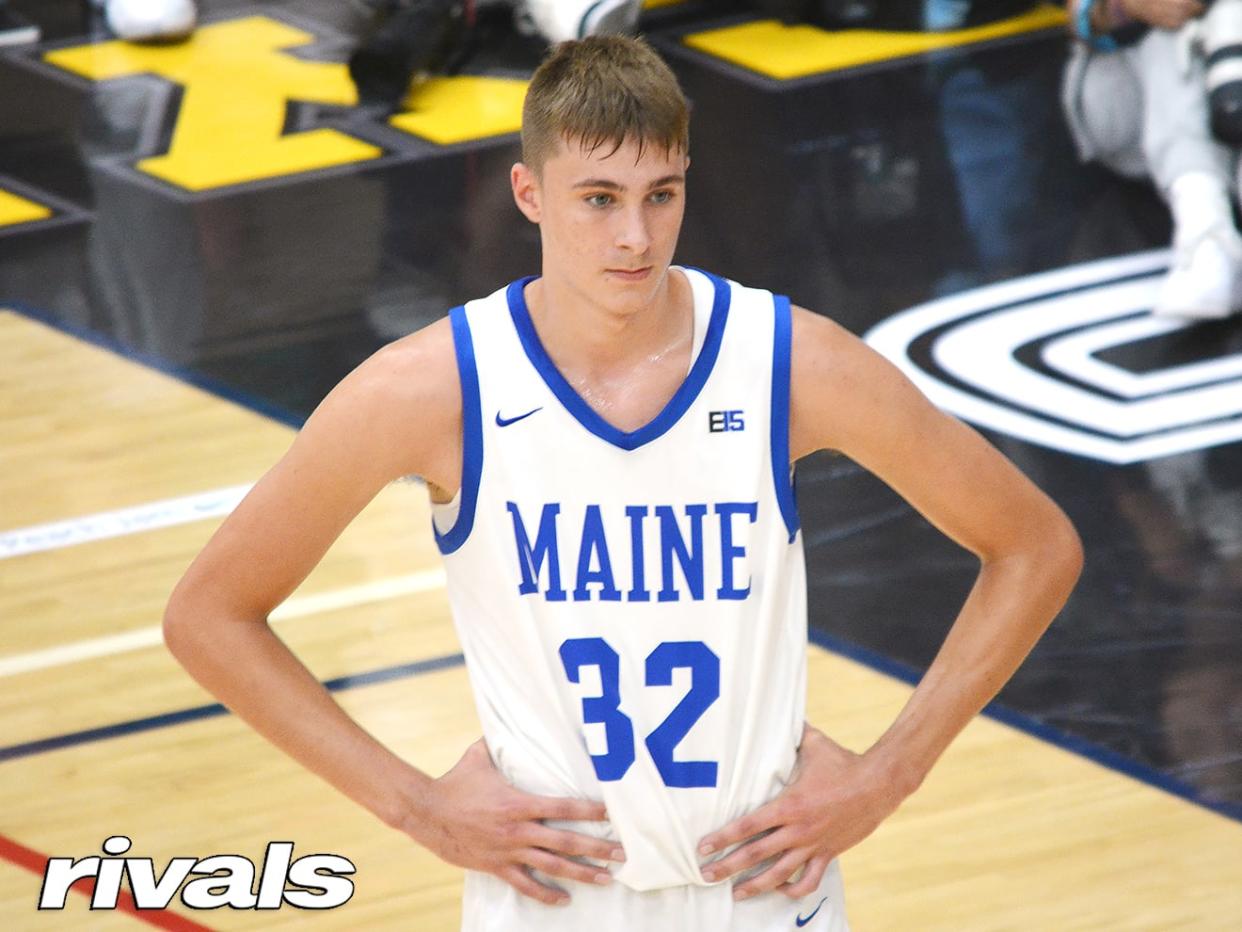 Cooper Flagg, a 6-foot-8 forward from Newport, Maine, is one of the fastest rising prospects in the class of 2025. (Nick Lucero/Rivals.com)