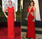 <p>Die Farbe des Jahres: Rot wie der rote Teppich! Jennifer Lawrence und Miranda Kerr zeigen, wie feurig elegante Roben in der Signalfarbe wirken können. (Bilder: Getty Images, WENN) </p>