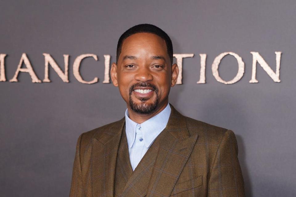 Will Smith most recently starred in the critically acclaimed Emancipation (PA Wire)