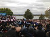 Obama at Denver rally. Crowd estimate 12,300. - <a href="https://twitter.com/OKnox" rel="nofollow noopener" target="_blank" data-ylk="slk:@OKnox;elm:context_link;itc:0;sec:content-canvas" class="link ">@OKnox</a>, via Twitter