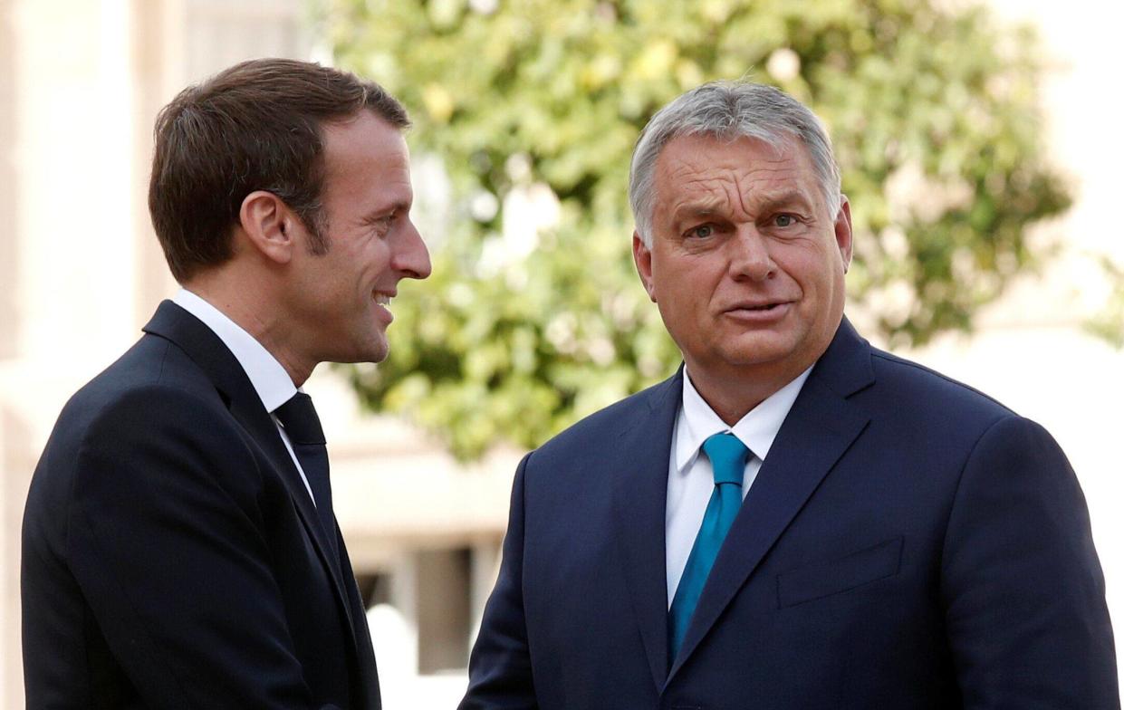 Victor Orban, reçu à l'Elysée le 11 octobre 2019, n’est pas sur la même ligne qu’Emmanuel Macron au sujet de la solidarité européenne dans le dossier migratoire.