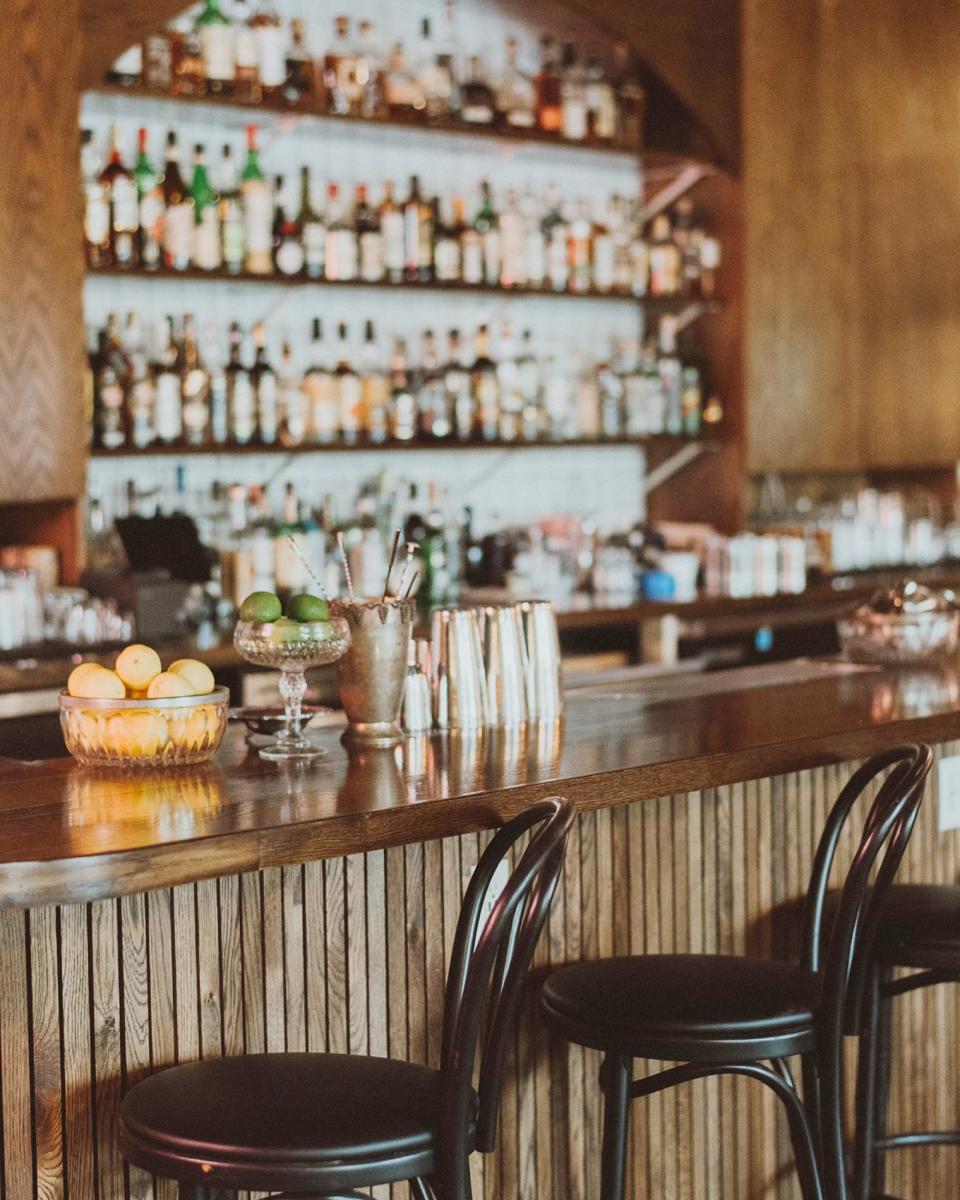 This barstool at Bar George has your name all over it.