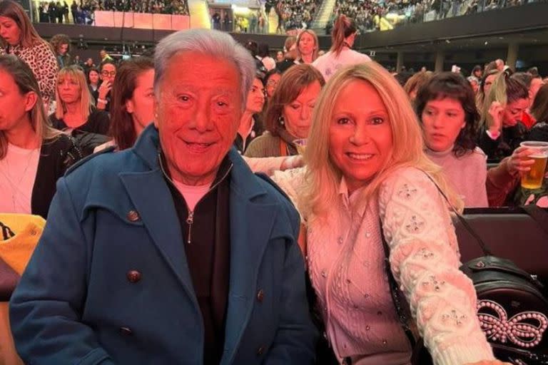 Juan Alberto Mateyko y Ana Rosenfeld compartieron el show de Luis Miguel en el Movistar Arena