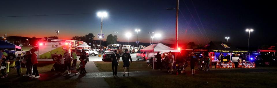 A variety of booths and emergency vehicles were available to explore during the National Night Out in La Vergne, on Tuesday, Oct. 4, 2022, at Veterans Memorial Park.