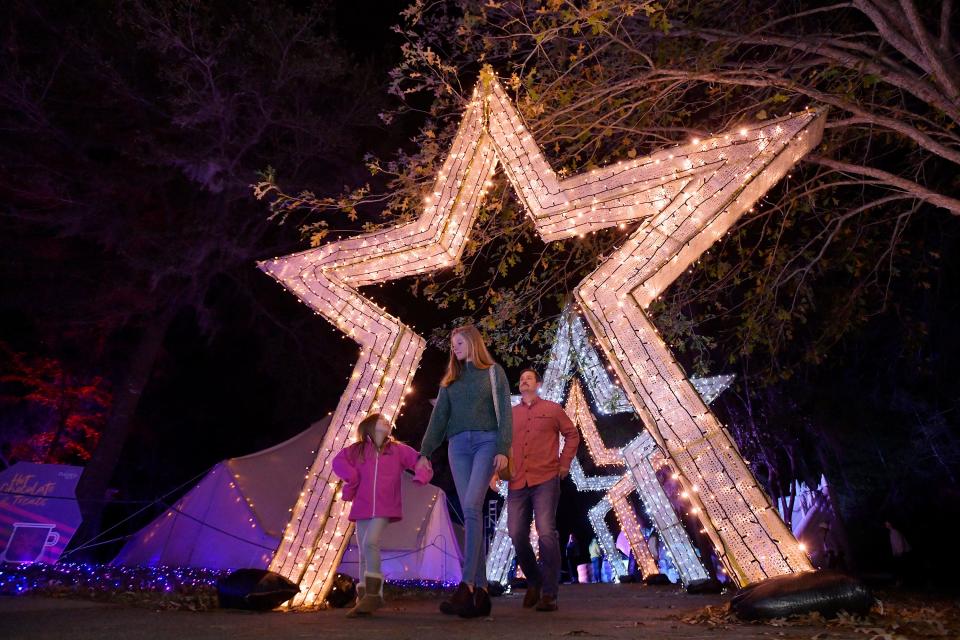 Dazzling Nights transforms the Jacksonville Arboretum into a winter wonderland.