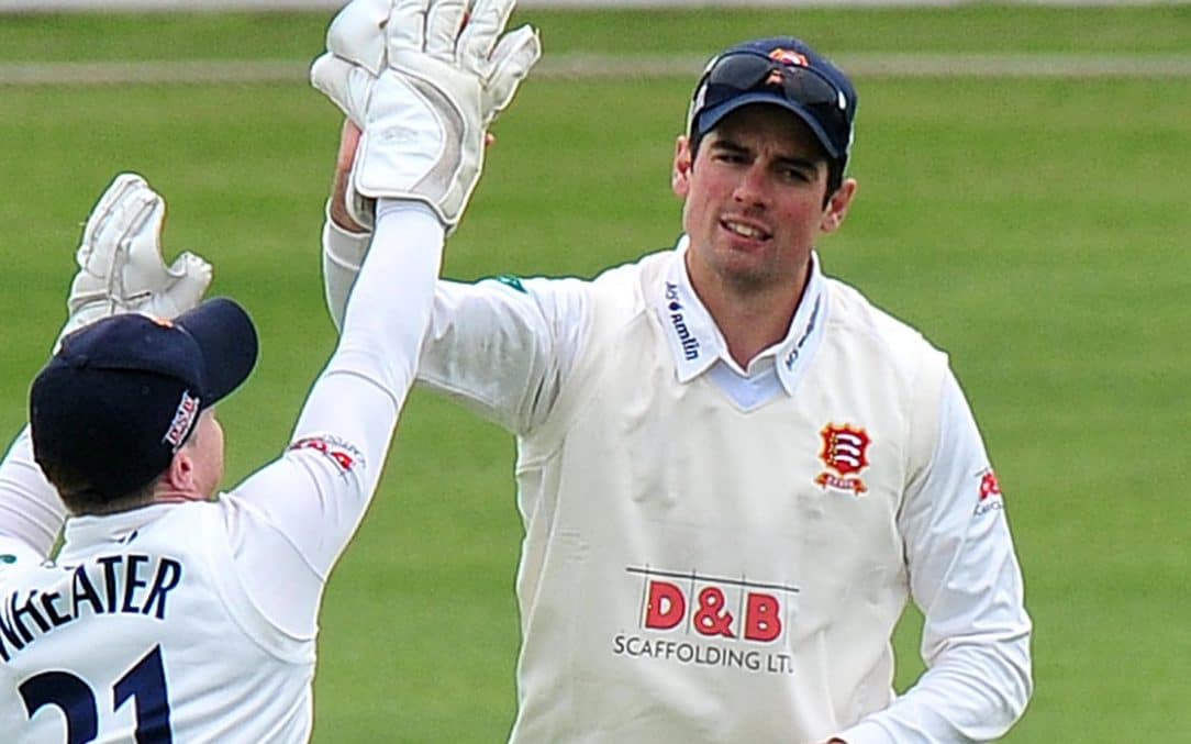 Alastair Cook took two catches before an assured knock of 39 not out - Rex Features