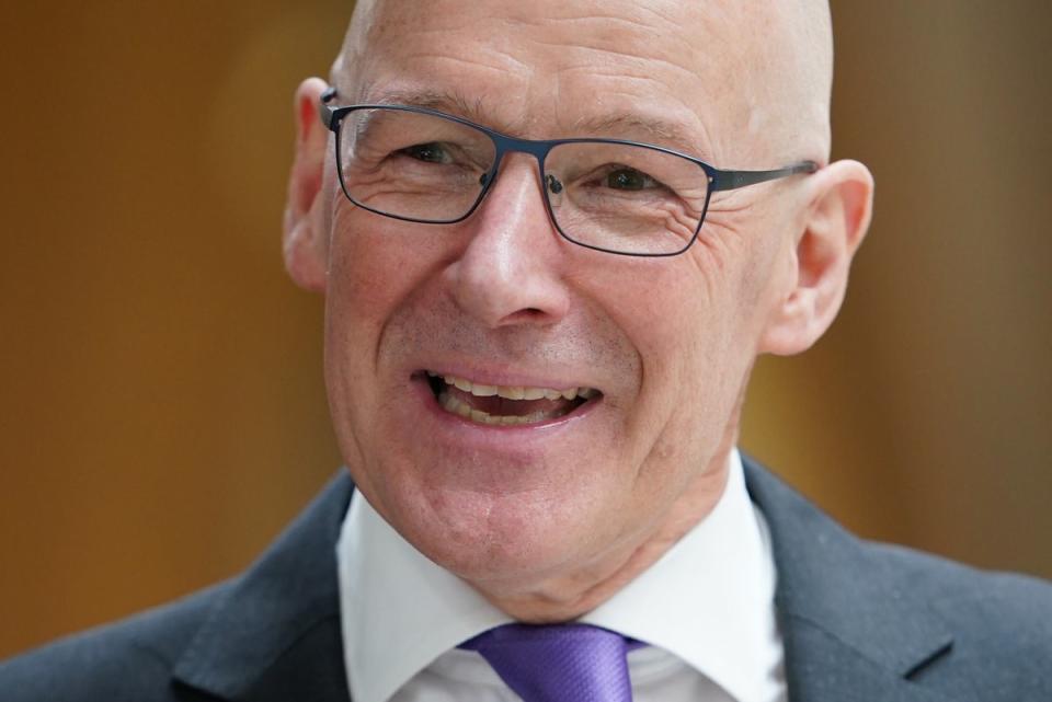 Swinney will become Scottish first minister later this week (PA)
