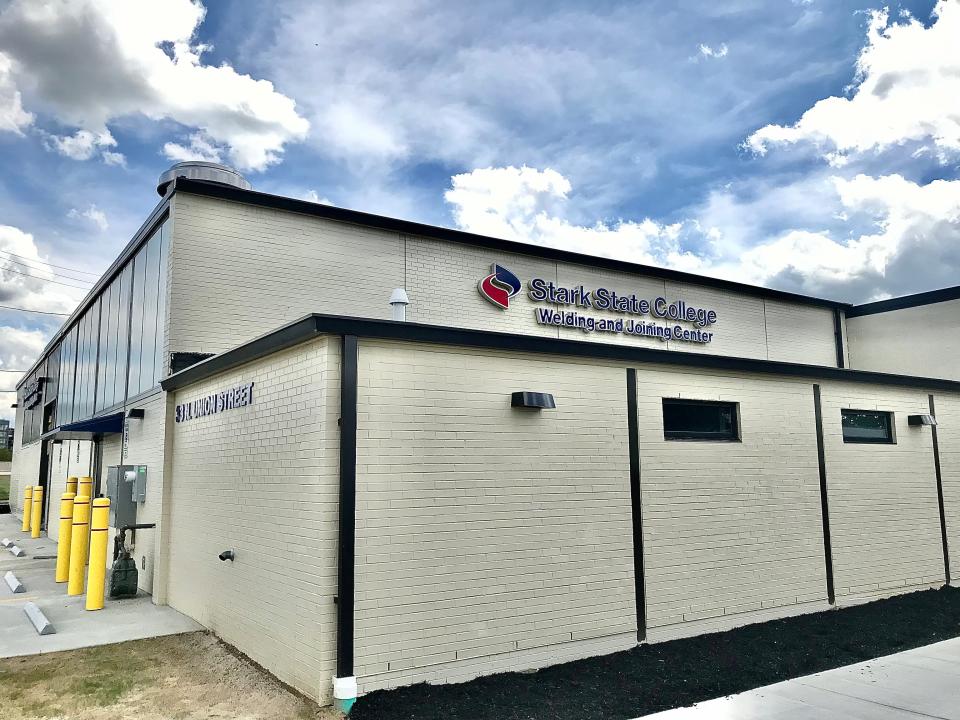 Stark State College opened its 17-booth Welding and Joining Center in Akron last fall. It plans to open a 13-booth Welding and Joining Center at its Jackson Township campus in August 2024.