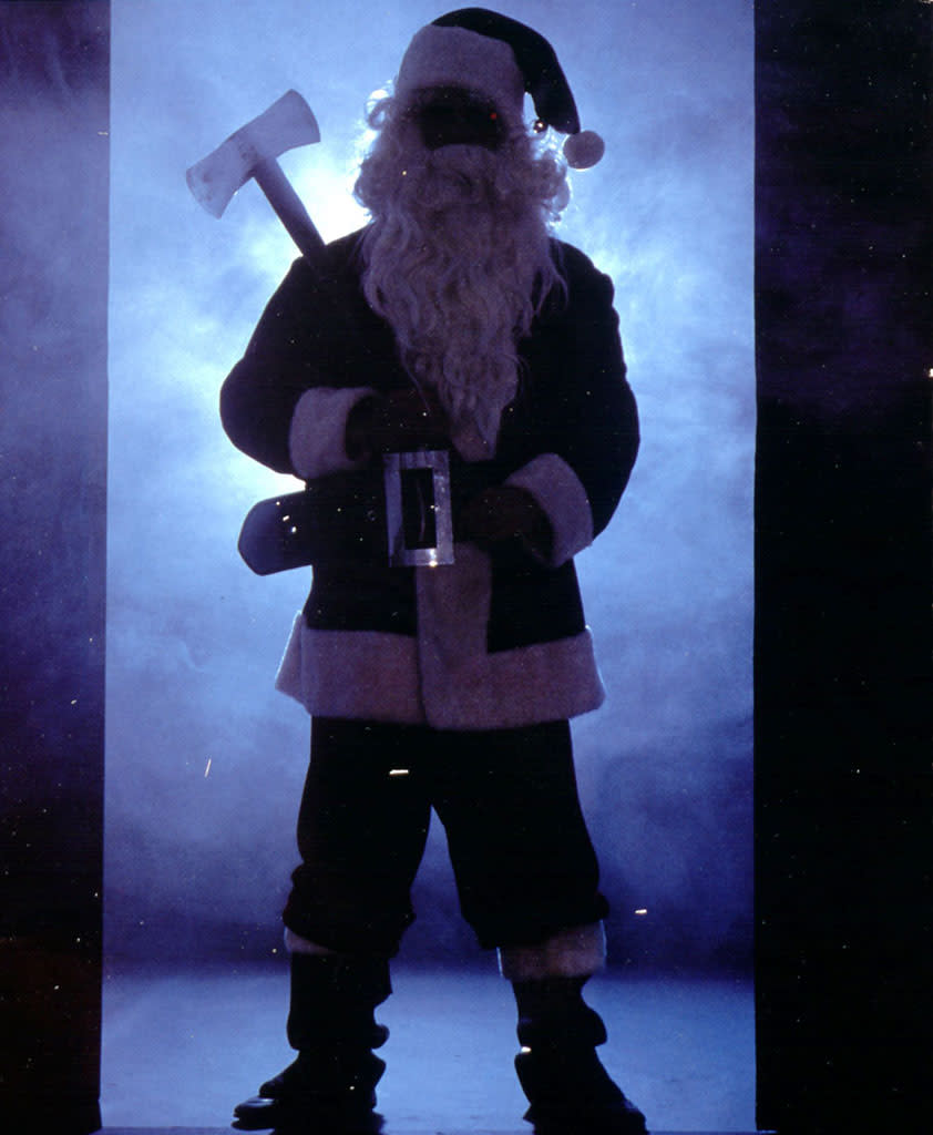 Robert Brian Wilson, "Silent Night, Deadly Night." What says Christmas like a movie about a kid who sees his parents killed by a guy in a Santa suit, and then starts raping and killing people while dressed as Santa? Oh, yeah, deck the halls with filmic folly. Aside from the movie not being any good, one wonders what Santa Claus ever did to the filmmakers to deserve this.