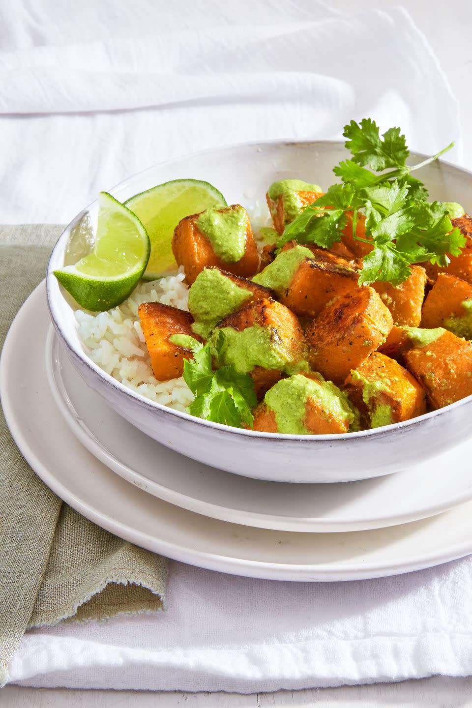 Roasted Squash and Pumpkin Seed Mole Bowls