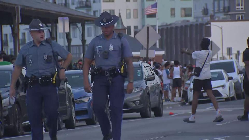 Photos: Three people shot near Revere Beach, multiple juveniles in custody