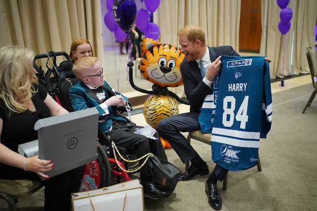 <p>Yui Mok/PA Images via Getty</p> Prince Harry attends the WellChild Awards 2023 on Sept. 7, 2023
