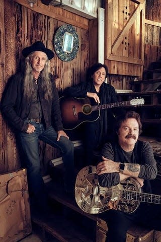 The Doobie Brothers (from left) Pat Simmons,  John McPhee and Tom Johnston.