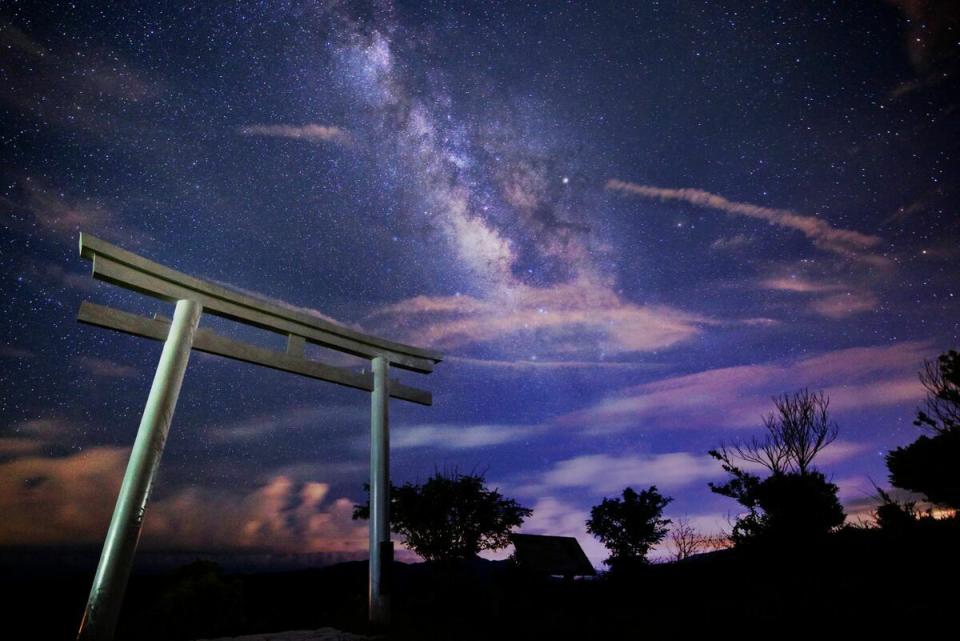 牡丹鄉高士神社星空。   圖：屏東縣政府/提供