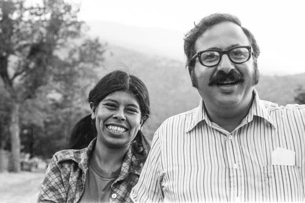 Labor activists Jessica Govea Thorbourne with Marshall Ganz in the 1970s. Govea Thorbourne's 