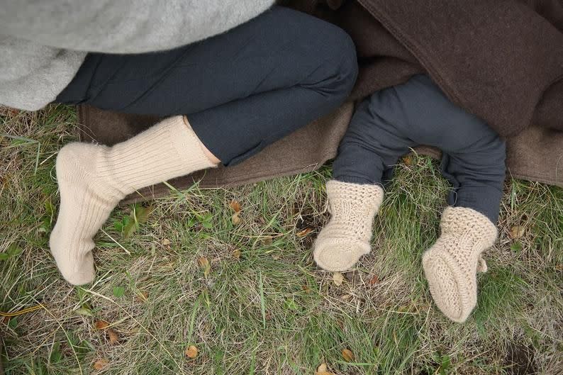 14) Organic Camel Wool Socks