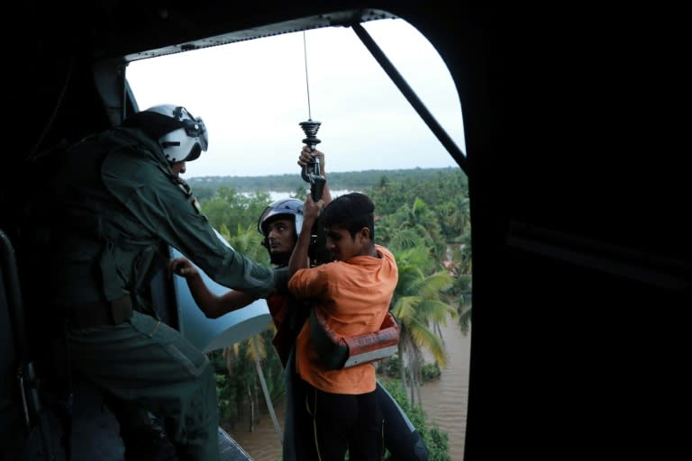 Thousands of army, navy and air force troops have fanned out across Kerala to assist