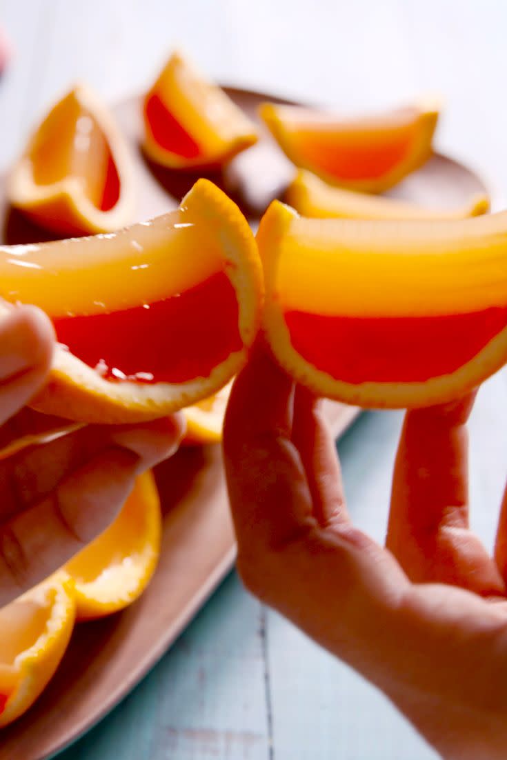 Tequila Sunrise Jello Shots