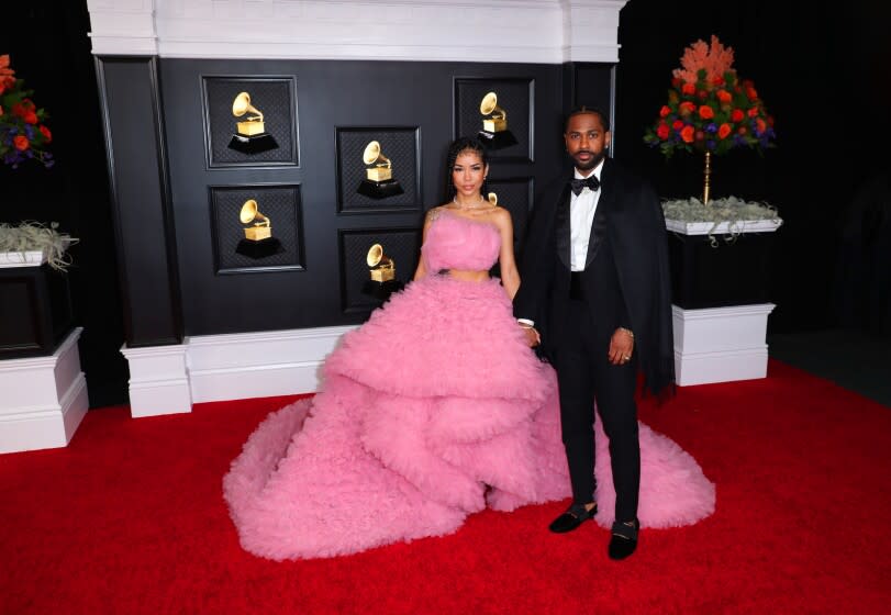 Jhené Aiko and Big Sean at the Grammys