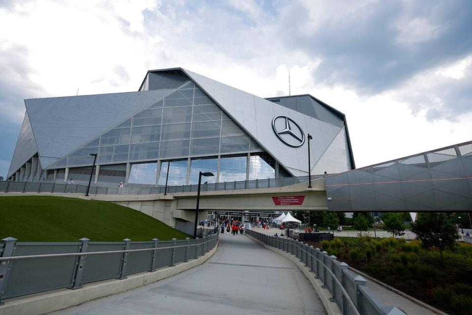Penn State will play at Atlanta’s Mercedes-Benz Stadium, seen here, Dec. 30.