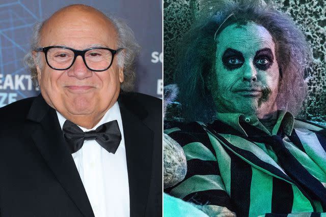 <p>JUAN PABLO RICO/AFP via Getty; Parisa Taghizadeh</p> Danny DeVito makes an appearance in 'Beetlejuice Beetlejuice' as a ghost janitor