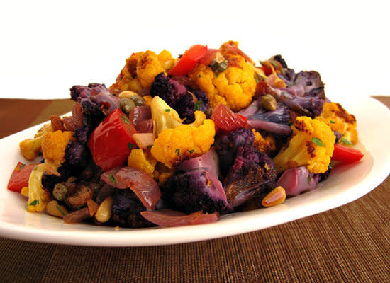 <strong>Get the <a href="http://www.gastronomersguide.com/2011/11/roasted-cauliflower-caponata.html">Roasted Cauliflower Caponata Recipe </a>by Gastronomer's Guide</strong>