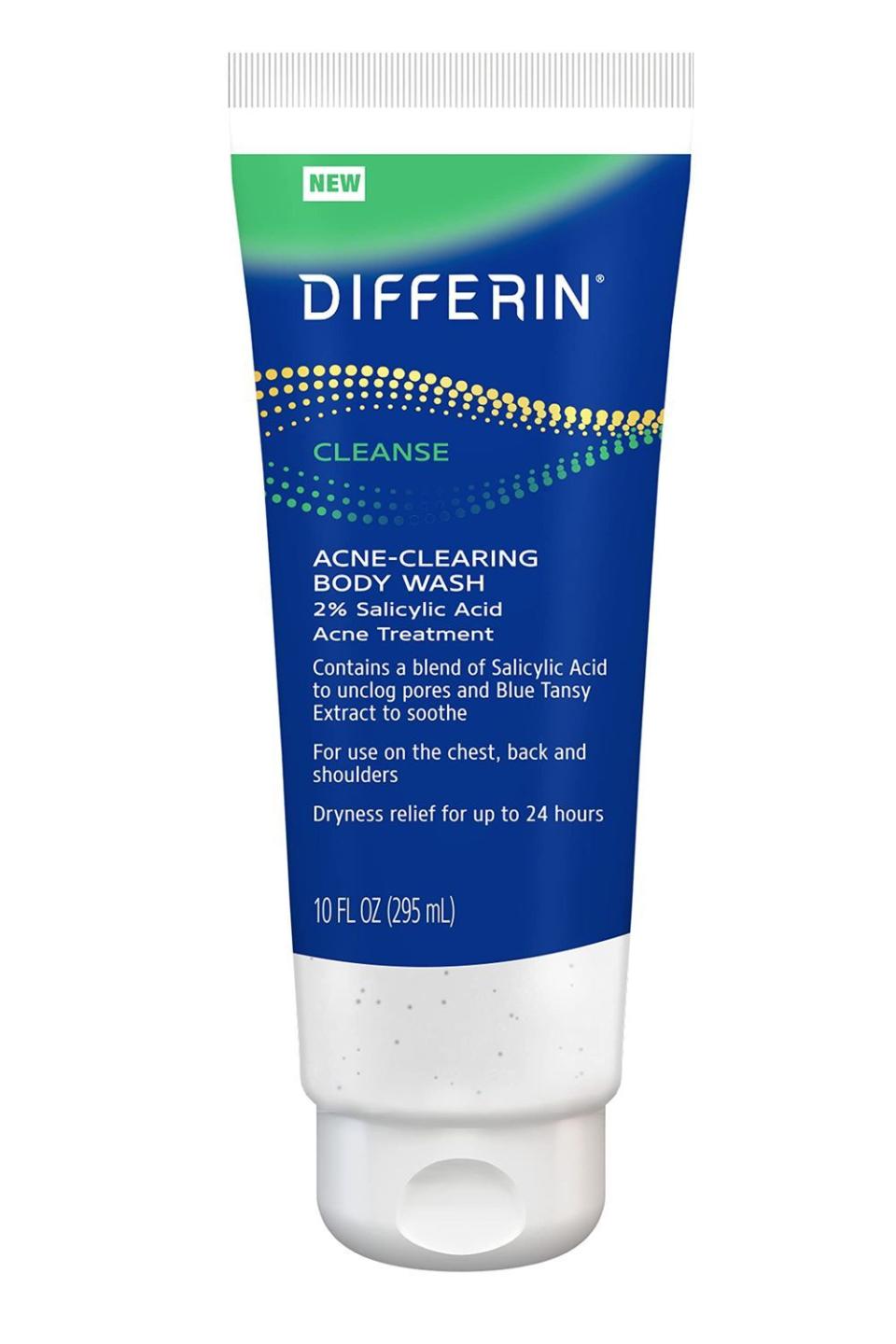 2) Differin Acne-Clearing Body Wash