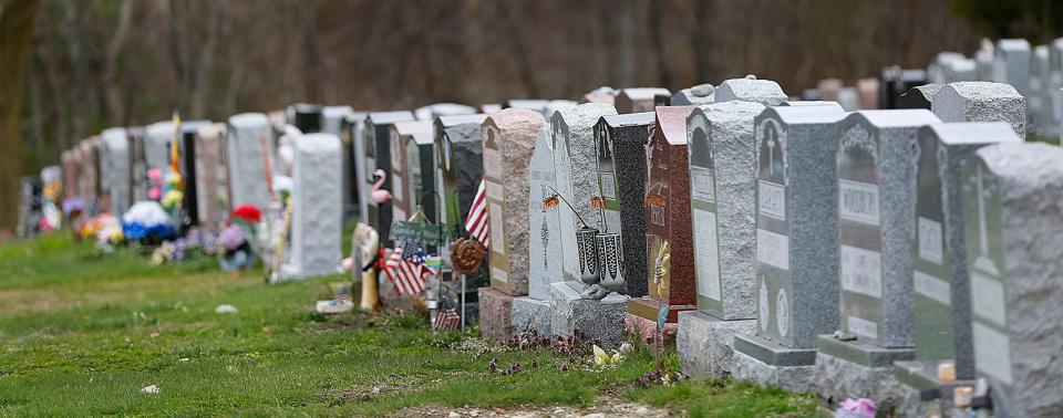 Seven acres will be developed at Quincy's Pine Hill Cemetery, off Willard Street in West Quincy, which is nearly at capacity. The new space is projected to last 10 to 12 years. Tuesday, April 12, 2022.