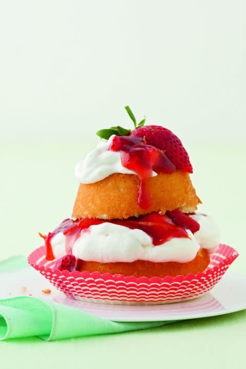 <p>Transform this classic treat with a homemade cupcake that's filled with an irresistible combination of whipped cream, strawberry jam, orange zest and strawberries.</p><p><strong><a href="https://www.womansday.com/food-recipes/food-drinks/recipes/a11137/strawberry-short-cupcakes-recipe-122643/" rel="nofollow noopener" target="_blank" data-ylk="slk:Get the recipe.;elm:context_link;itc:0;sec:content-canvas" class="link ">Get the recipe.</a></strong></p>