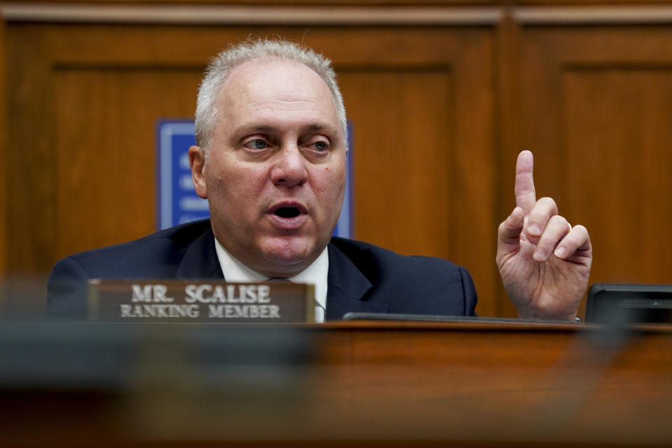 Rep. Steve Scalise (R-La.) speaks during a House Select Subcommittee on Capitol Hill in Washington, D.C.