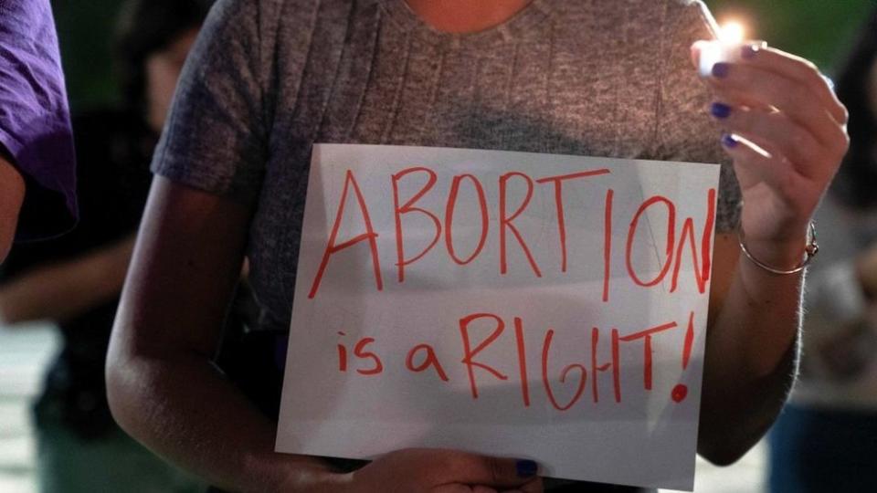 Pro-choice activists gather at the US Supreme Court in Washington, DC, on May 2, 2022.