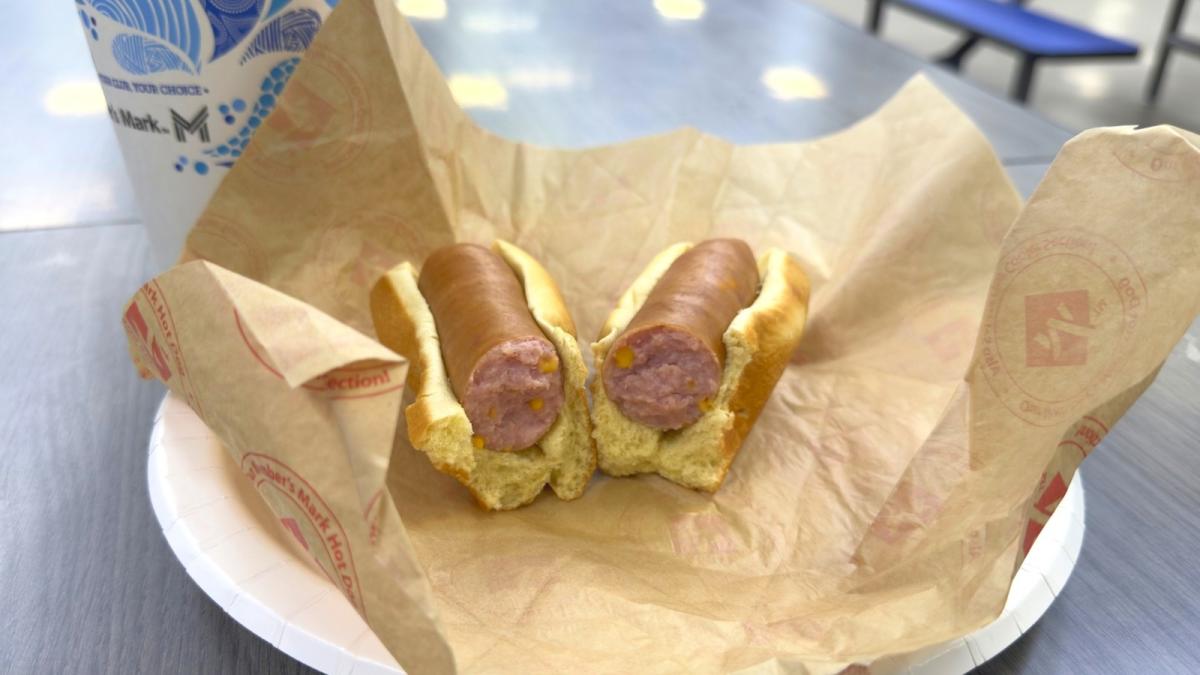 The Cheddar Cheese Hot Dog from Sam’s Club Café is a real crowd favorite: Our review