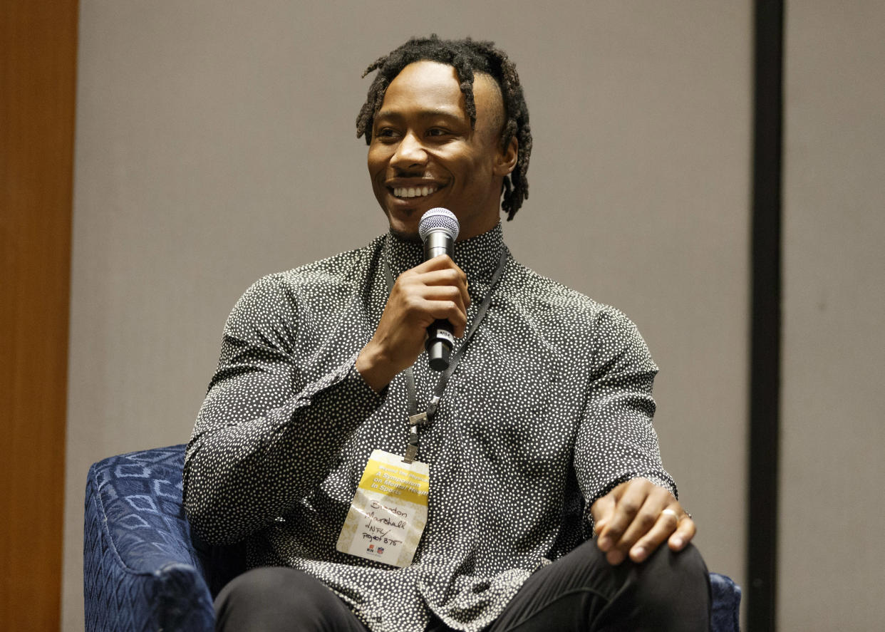 Receiver Brandon Marshall has signed with the Seattle Seahawks. (AP)