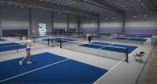 The Pickleball Club in Lakeland Ranch near Sarasota features 16 indoor courts. The Club is under contract to purchase a parcel in Greenacres where it plans to build a similar facility.