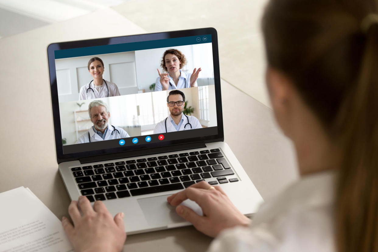 Rare Disease Day: virtual medical appointment. (Getty Images)
