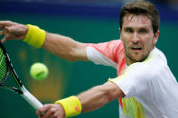 Tennis - Shanghai Masters tennis tournament - Shanghai, China - 14/10/16. Mischa Zverev of Germany plays against Novak Djokovic of Serbia. REUTERS/Aly Song