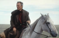 <a href="http://movies.yahoo.com/movie/unforgiven/" data-ylk="slk:UNFORGIVEN;elm:context_link;itc:0;sec:content-canvas" class="link ">UNFORGIVEN</a> <br>Directed by: Clint Eastwood<br>Starring: Clint Eastwood, Gene Hackman, Morgan Freeman